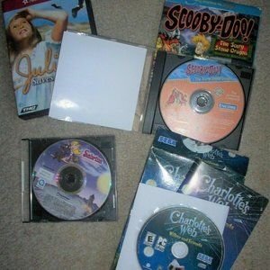 Charlotte's Web Scooby-Doo Julie American Girl Sabrina 4 PC Video Game Bundle